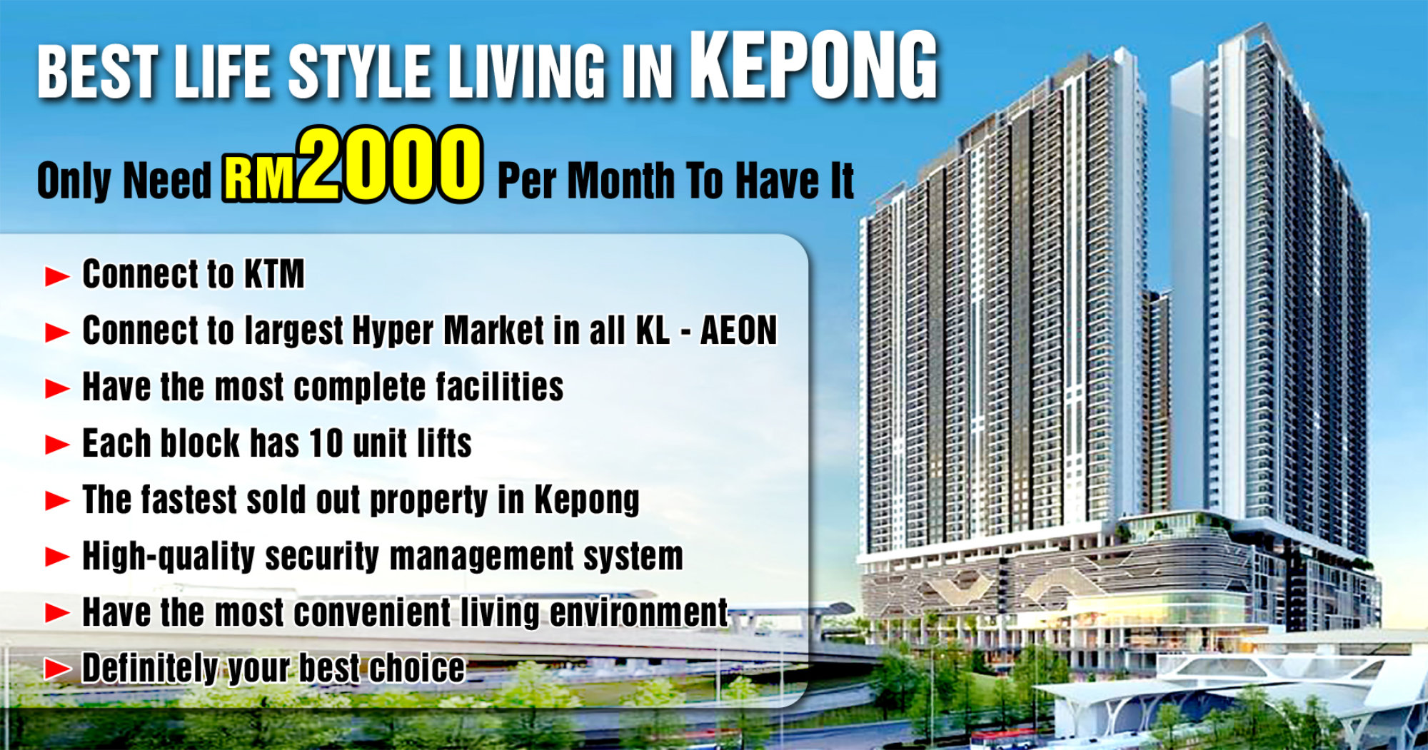 Best Lifestyle Living in Kepong